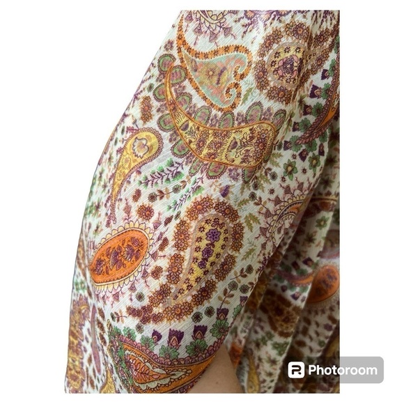 Lush multi paisley print long sleeve dress size Medium - Picture 5 of 5